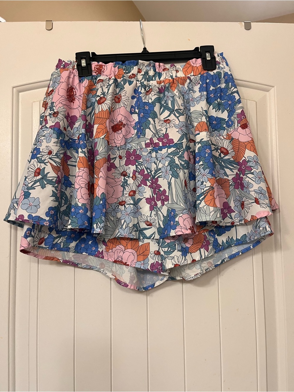 Women’s Floral Ruffle Skort in Multi-Color